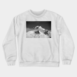 Mont Blanc from Les Arcs French Alps France Crewneck Sweatshirt